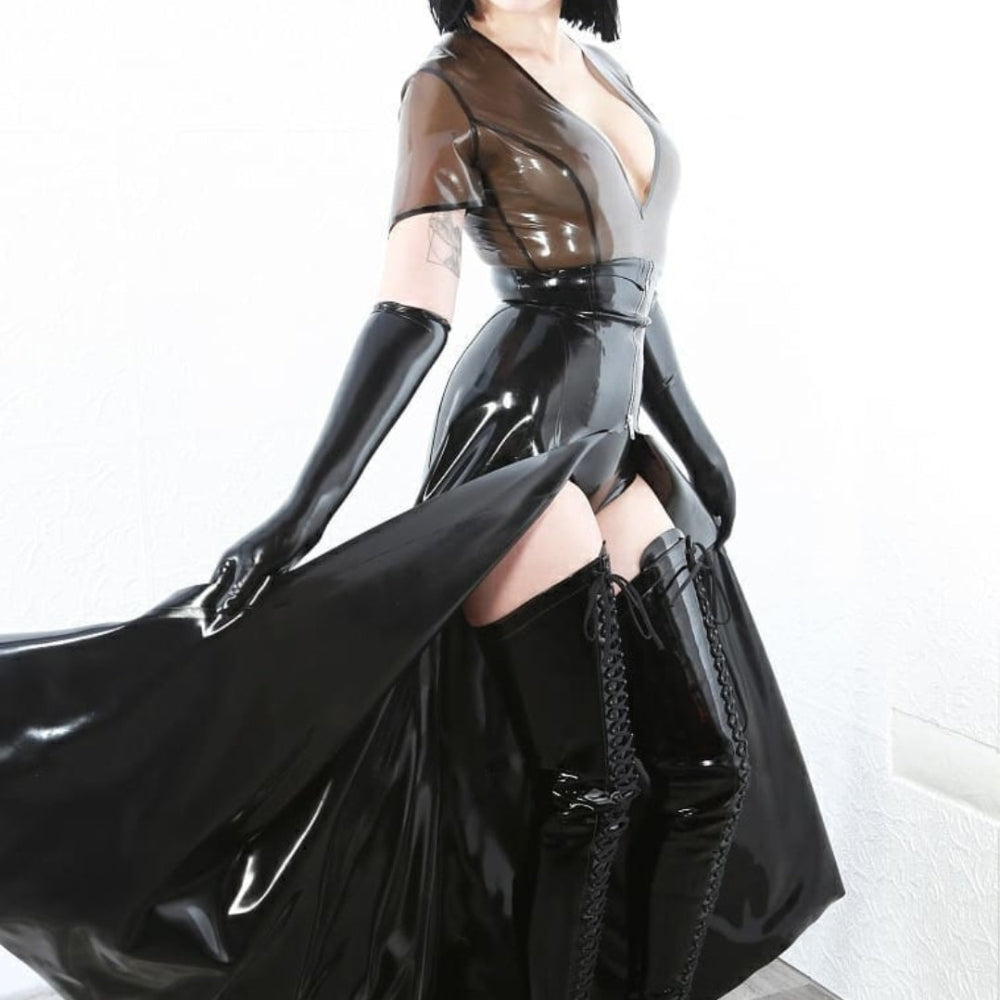 Long Dominatrix Latex Skirt