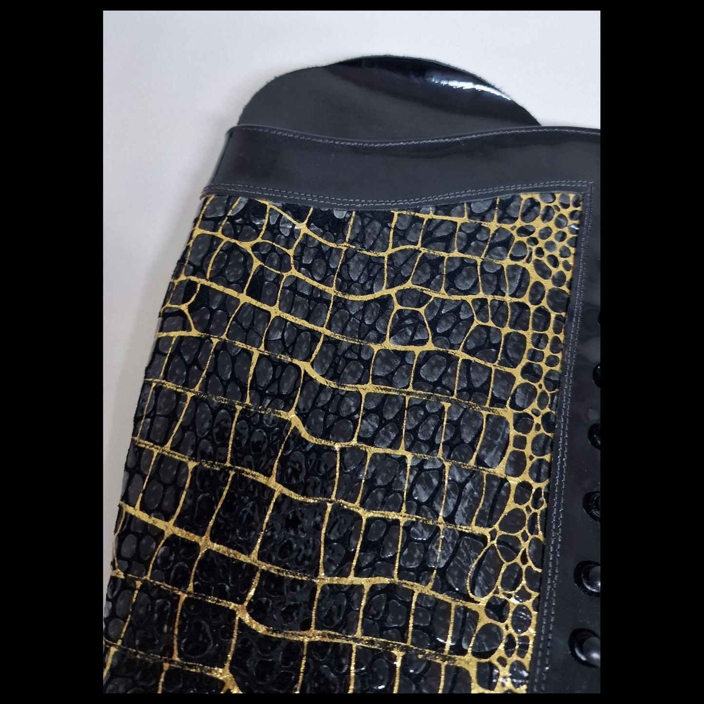 Knee-High Extreme Stiletto Boot With Platform. Sample Sale. UK 6.