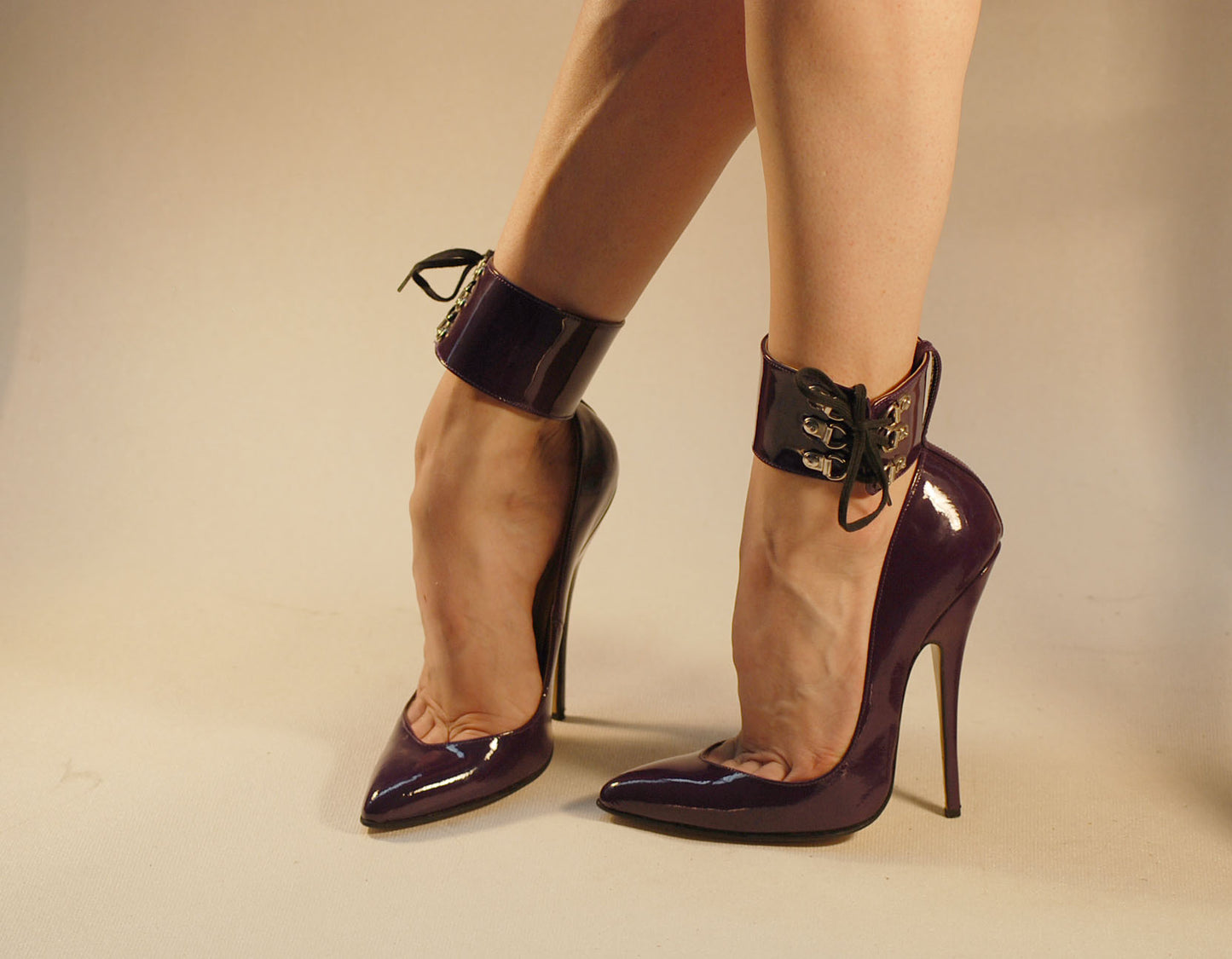 "Maya" Classic Stiletto With Ankle Straps (Custom Made)