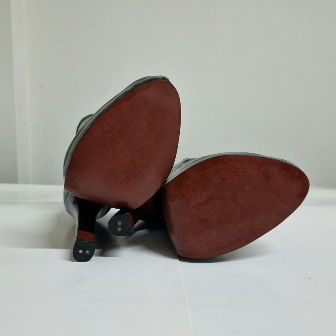 "Lucy" Latex Ankle Boots with Platform. Sample Sale. UK 4.