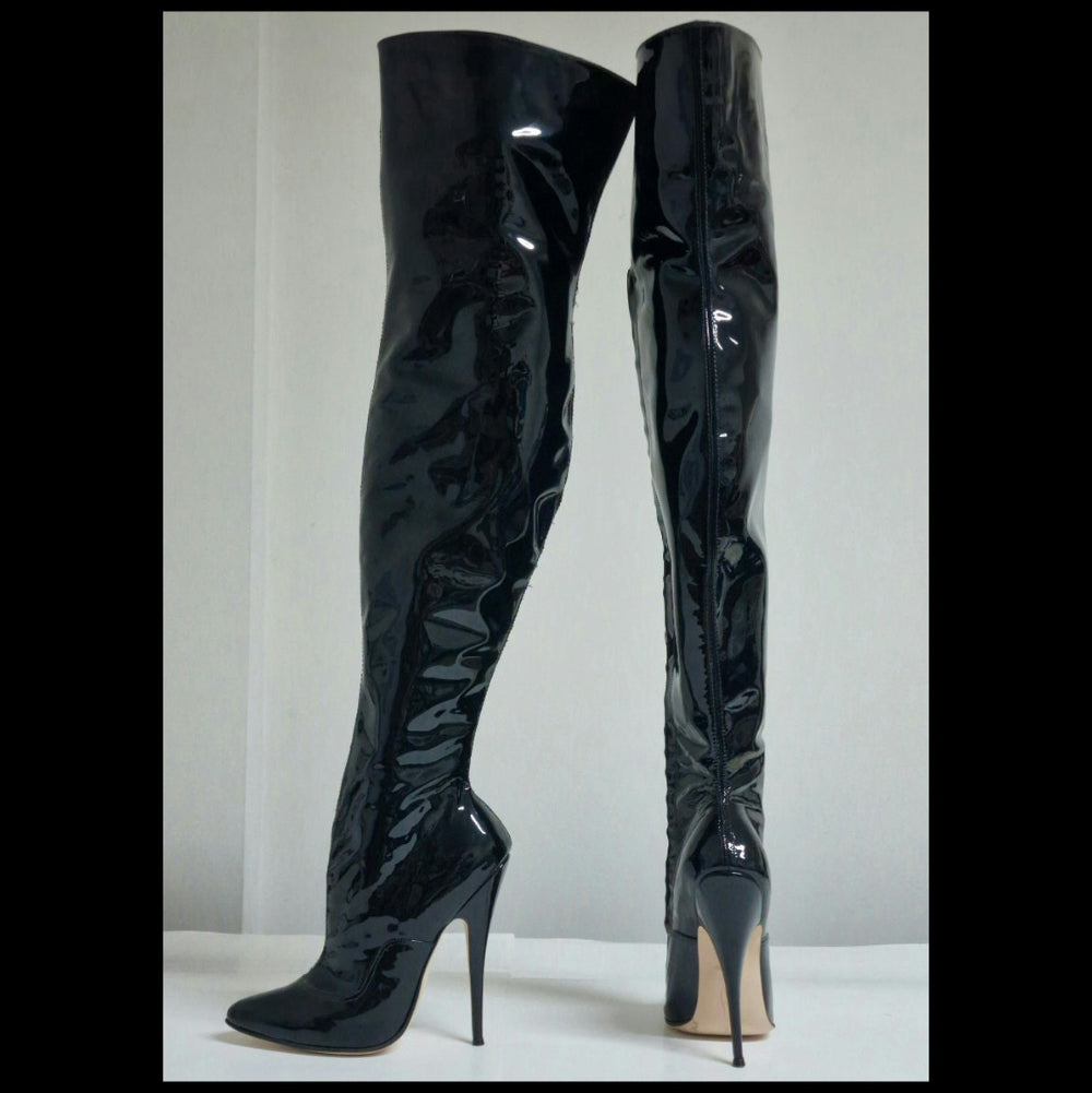 Overknee Stiletto Boots. Sample Sale. UK 7. EU 40.