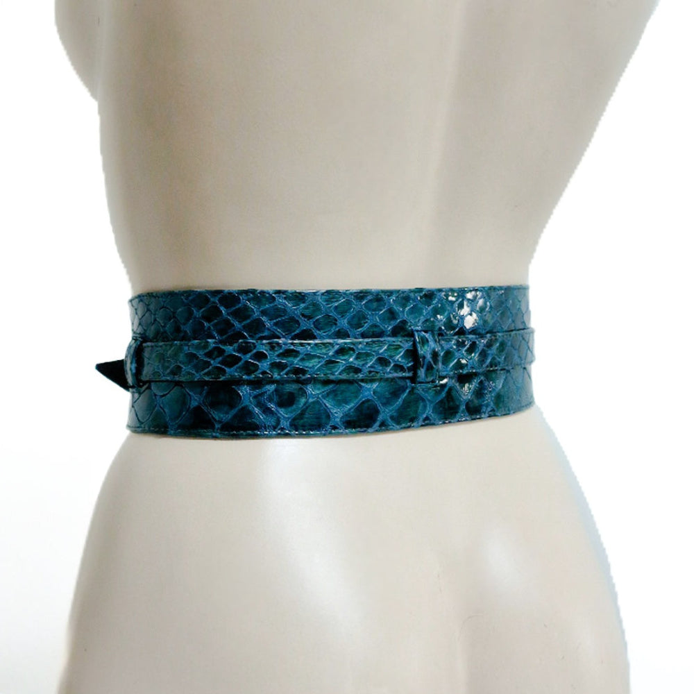 Belt No.3 with lockable buckle. Leather. (Custom made)