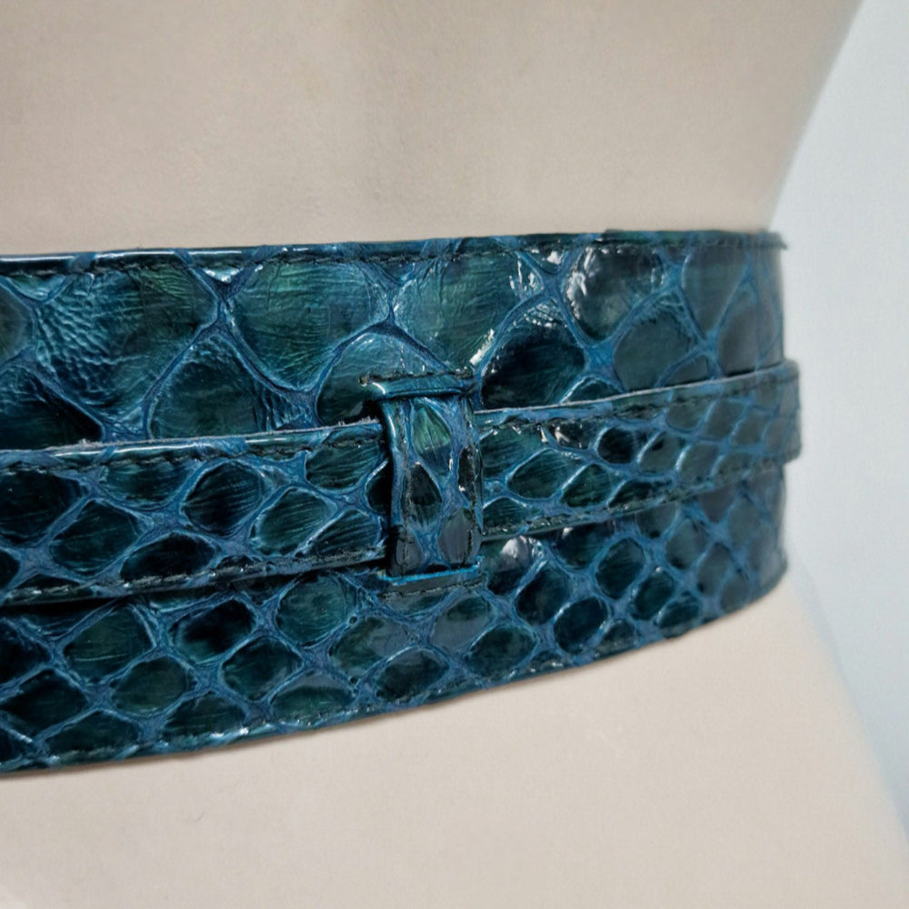 Belt No.3 with lockable buckle. Leather. (Custom made)