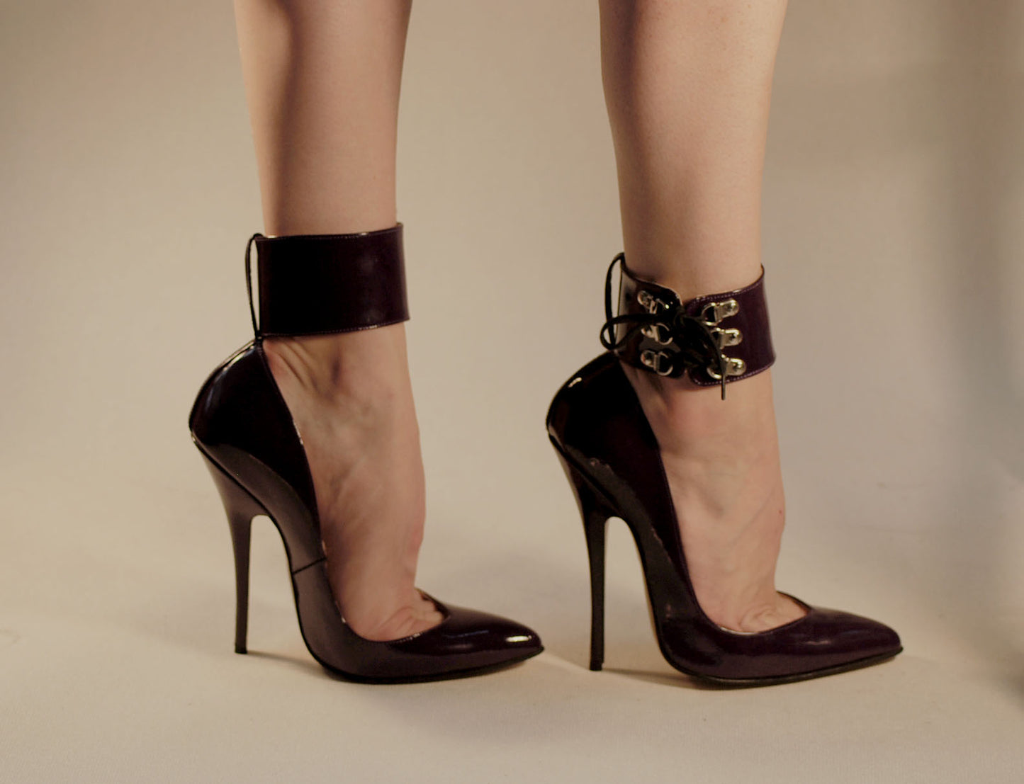 "Maya" Classic Stiletto With Ankle Straps (Custom Made)