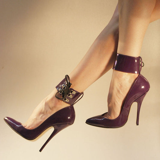 "Maya" Classic Stiletto With Ankle Straps (Custom Made)
