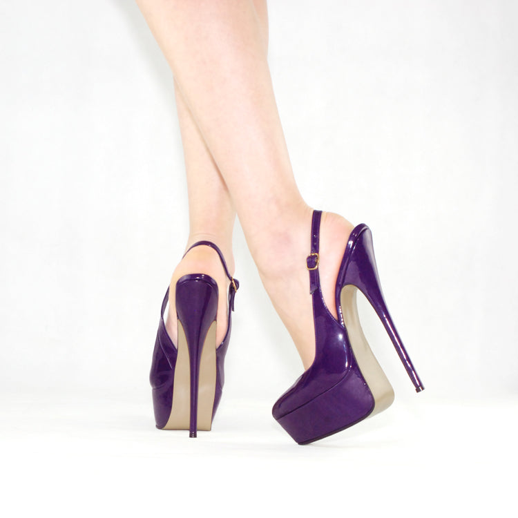 "Keana" Sling Back Stiletto With Platform (Custom Made)